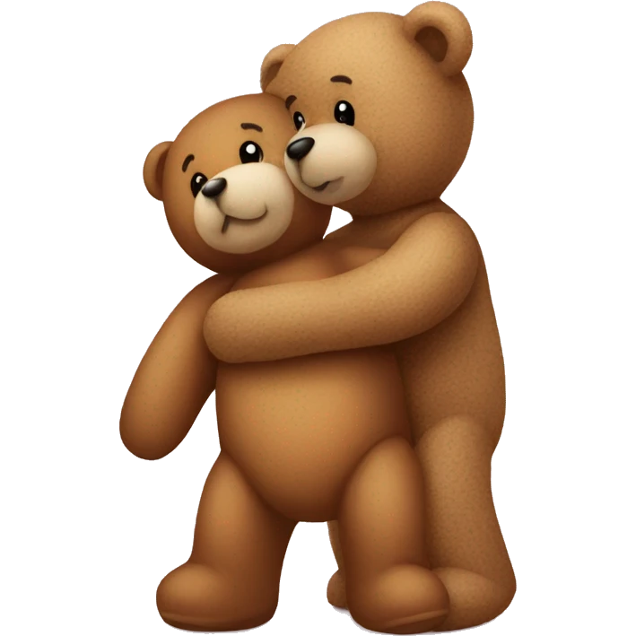 teddy bear kissing another teddy bear emoji