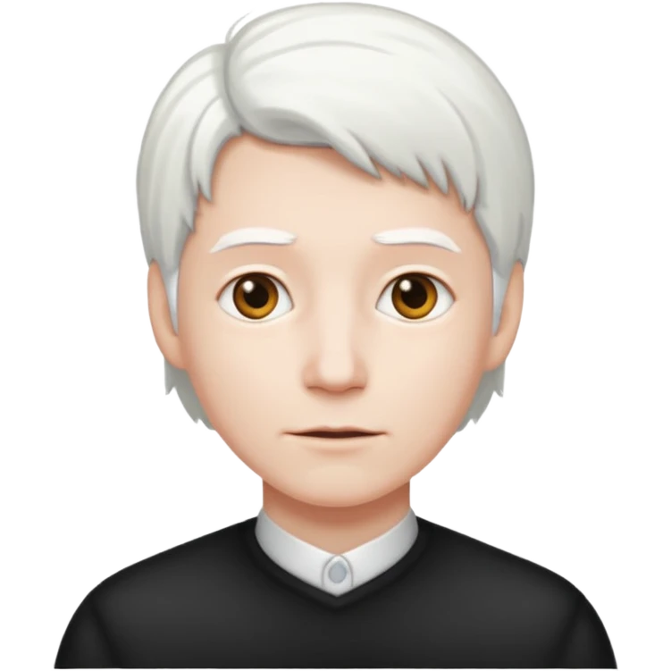 white hair emoji