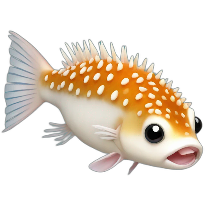 hedgehog fish emoji