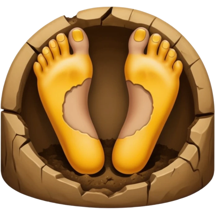 foot in hole emoji