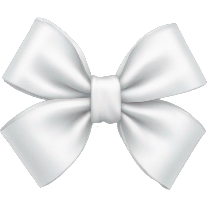 White bow emoji