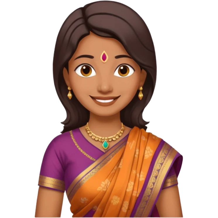 indian mom in her traditional clothes  emoji