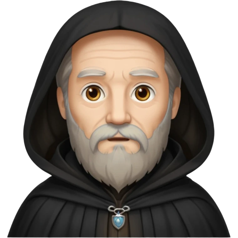 A wandering philosopher in a long black cloak emoji