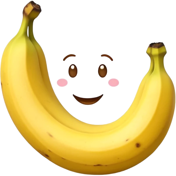 Funny banana emoji