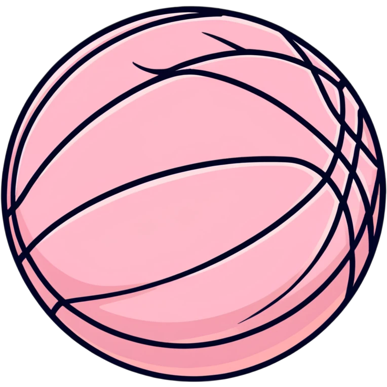 Pink basketball  emoji