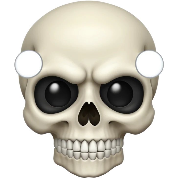 A scary skull emoji