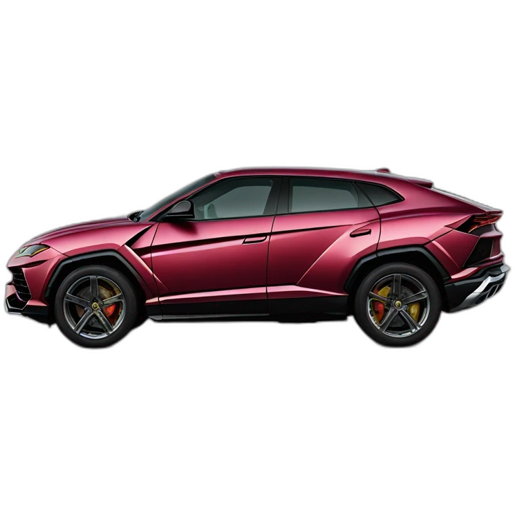 Lamborghini urus with khamzat chimaev up Of the car emoji