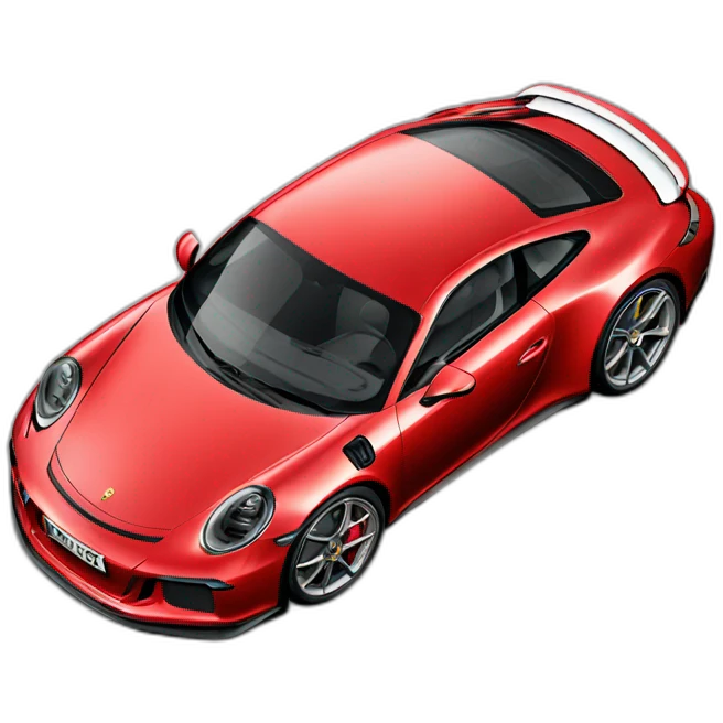 Porsche 911 red gt3 emoji