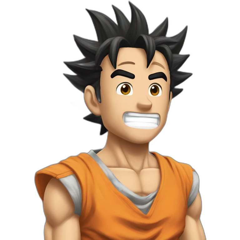 does goku clean nuts? emoji