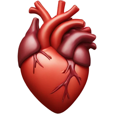 Hyper realistic heart emoji