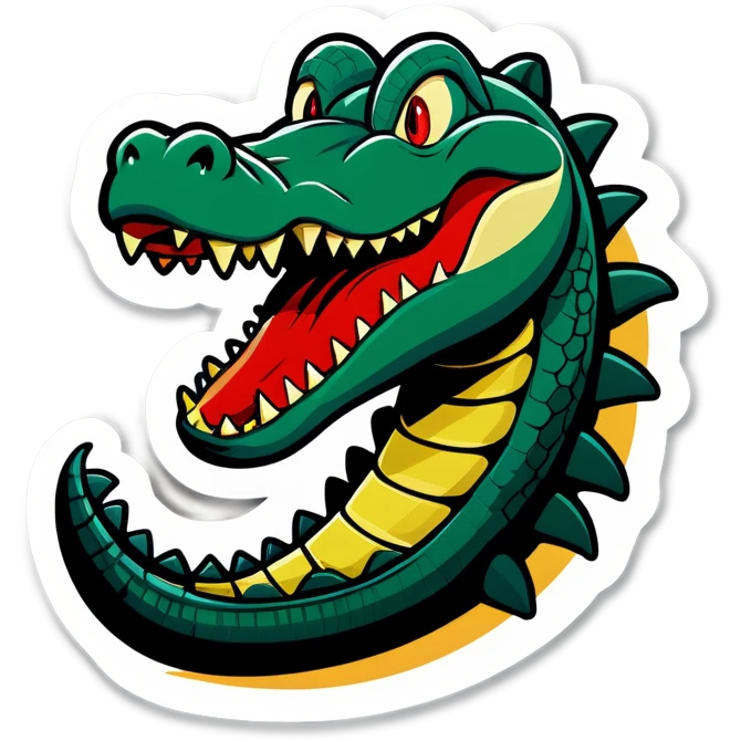 Alligator with Jordan’s on emoji