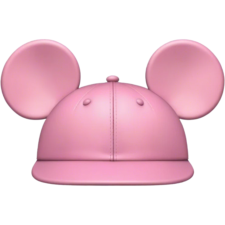 Classic mickey mouse ears hat pink emoji