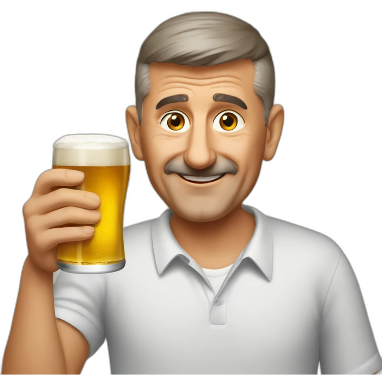 Andrej babis with beer emoji