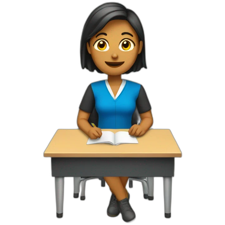 Teacher in a class room emoji