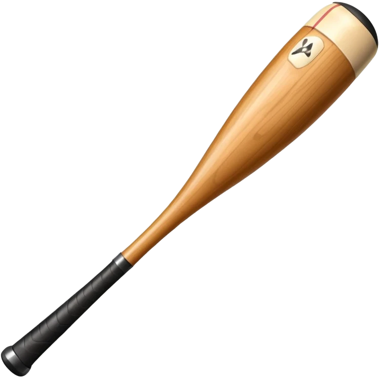 Realistic Wooden baseball bat  emoji