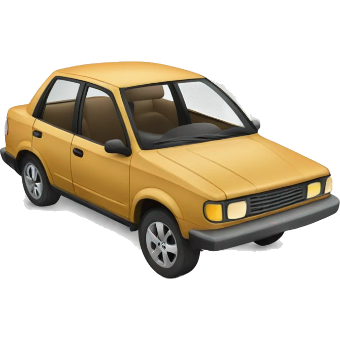 Broken car emoji