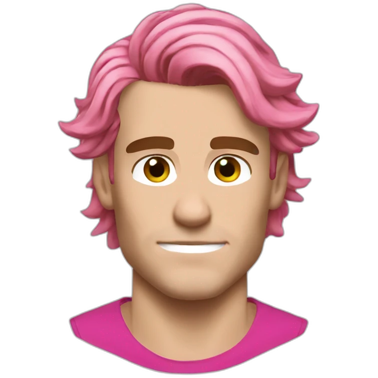 Griezmann pink hair emoji