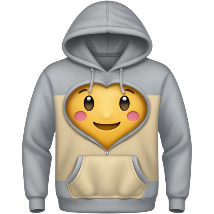 grey hoodie cloth emoji