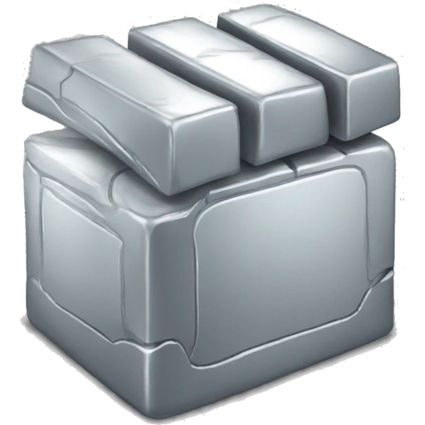 Silver bullion emoji