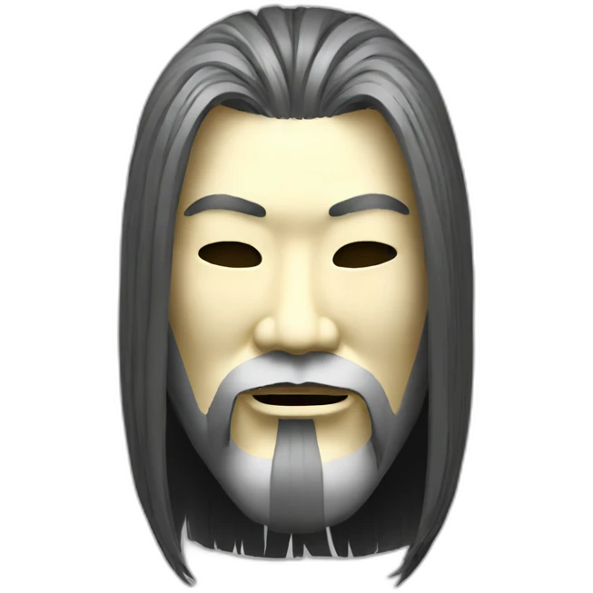 noh-mask-longhair-japanese-massive-man emoji