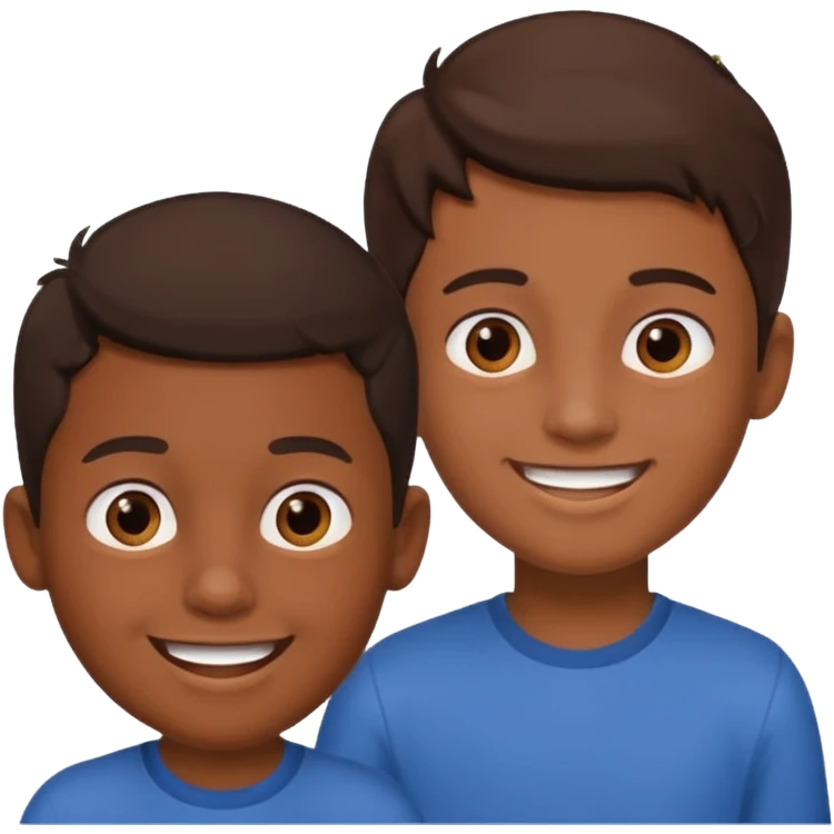 garcon  qui discute avec des amis emoji