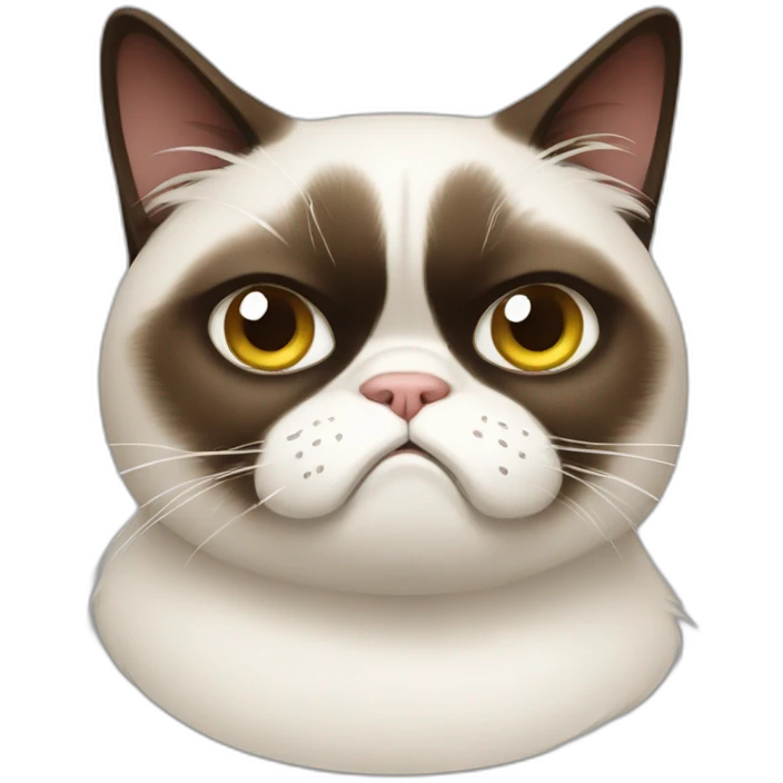 Grumpy cat emoji