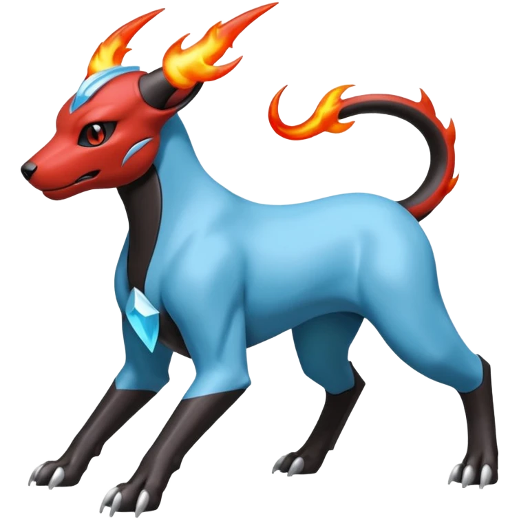 Houndoom-Amaura-Genesect-Pokémon-Fakémon-hybrid-creature emoji