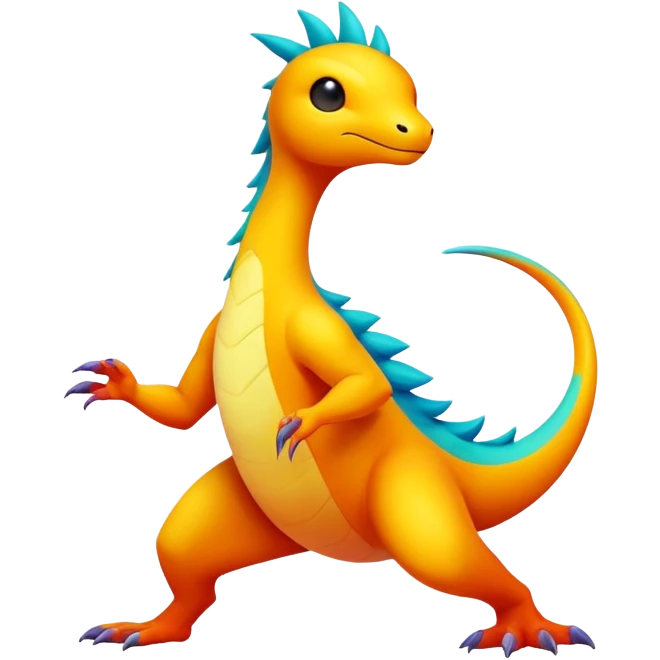 colorful Fakémon-creature (full body) emoji