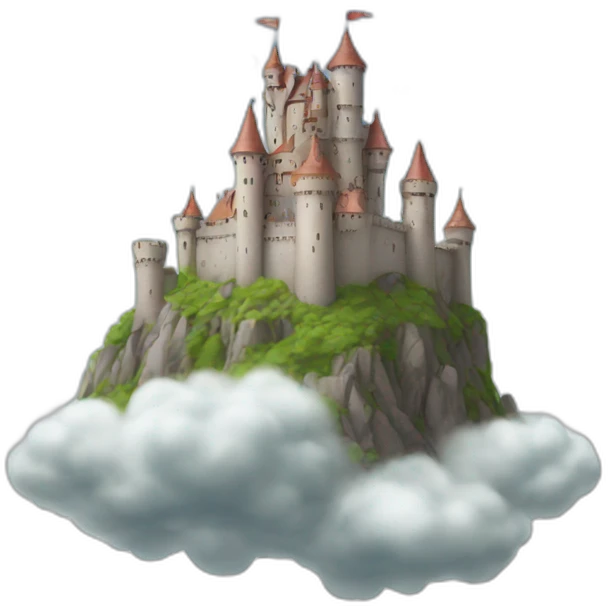 a castle on a cloud emoji