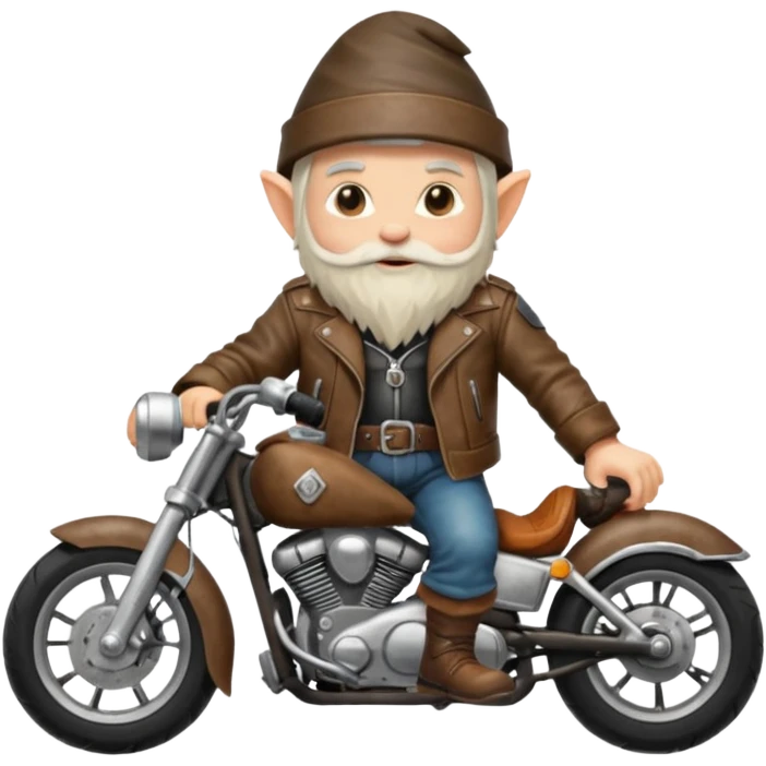 Gnome biker emoji