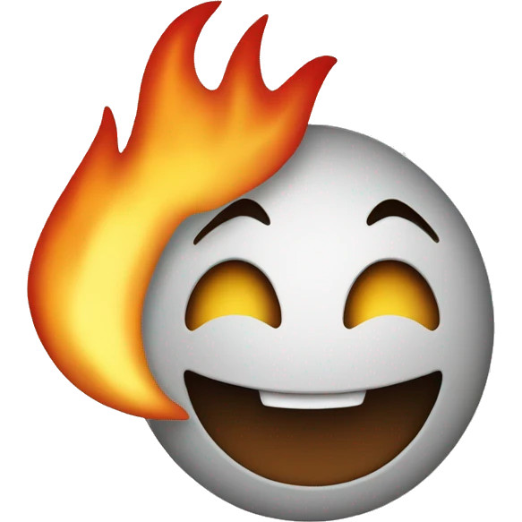 Smiling fire emoji