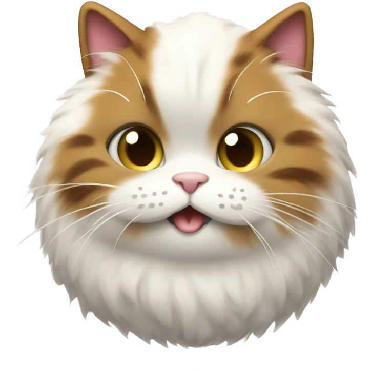 cat in a big puffy coat eating sushi emoji