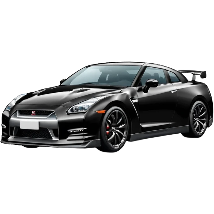 Nissan GTR black  emoji