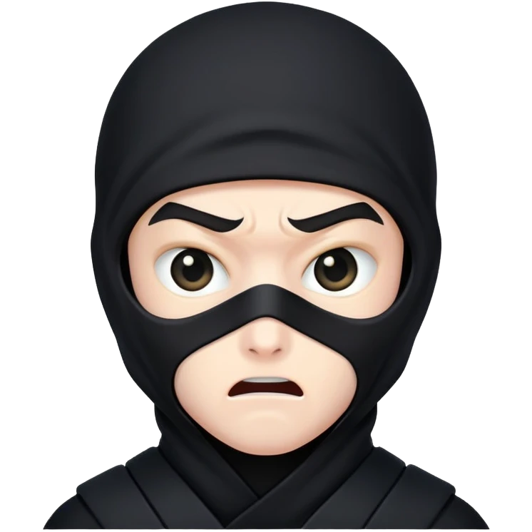 scared ninja emoji