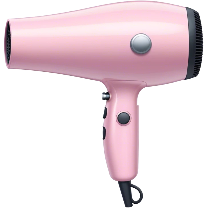Light pink and white hair dryer emoji