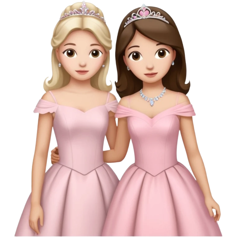 Madrina Blanca en vestidura y Madre Light rosa vestidura por Quinceñera Party emoji