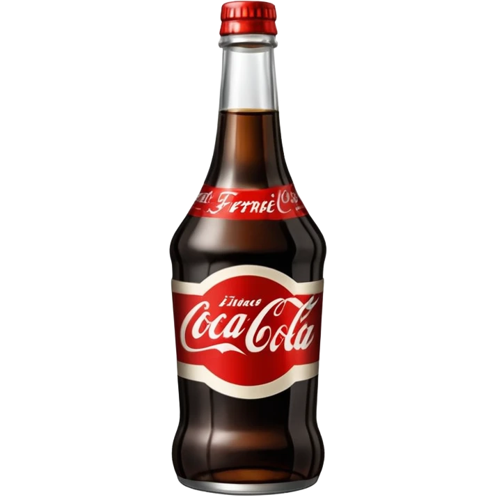 Botella cortada que contenga dentro fernet con coca cola emoji
