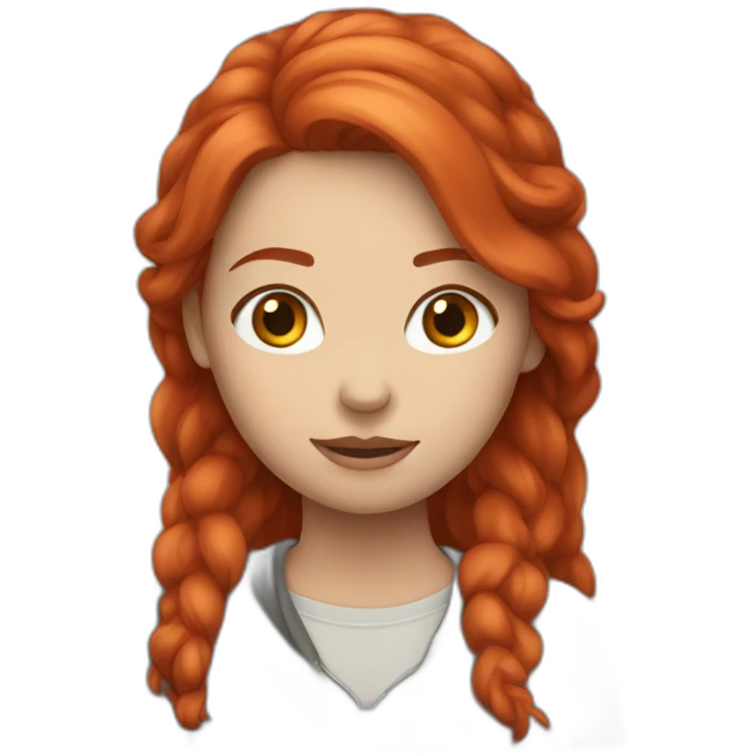 Alexa red headed girl emoji