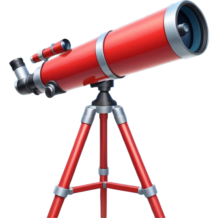 telescope red emoji