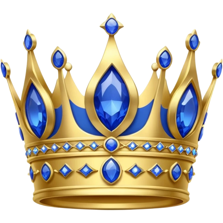 blue crown emoji