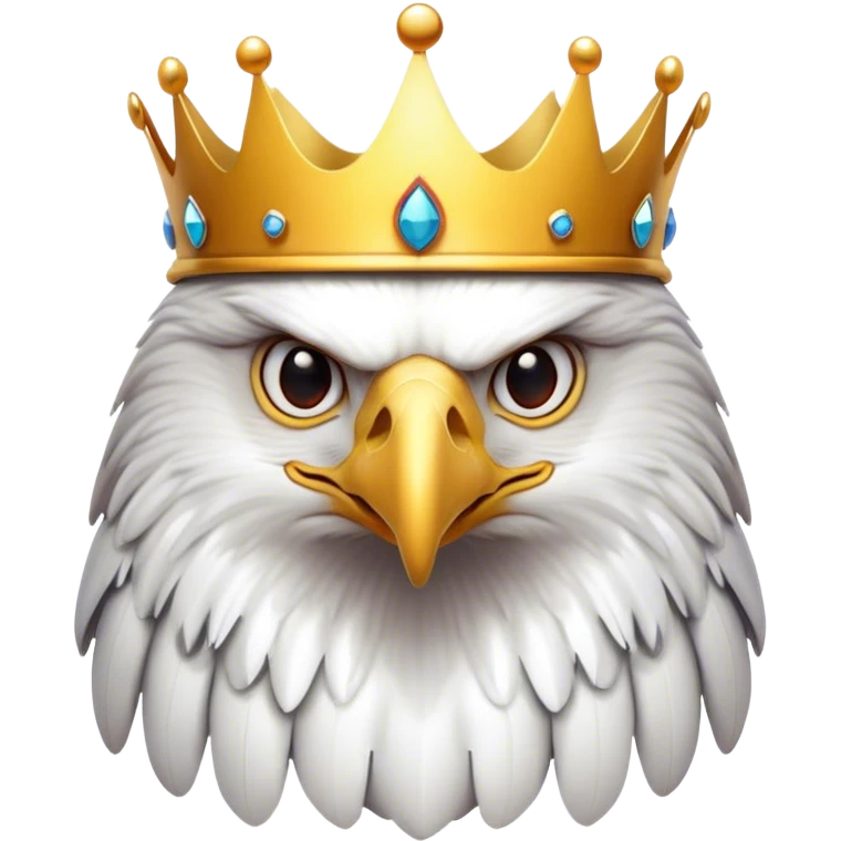 Eagle with a crown emoji