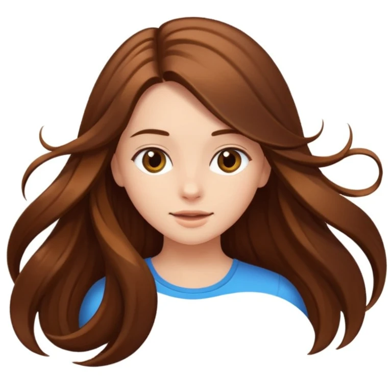 Girl flipping hair emoji