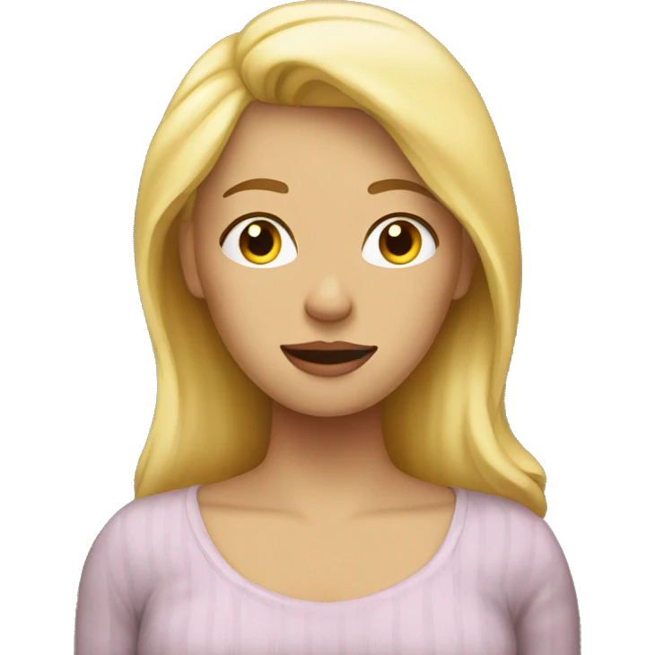 blond woman going to sleep  emoji