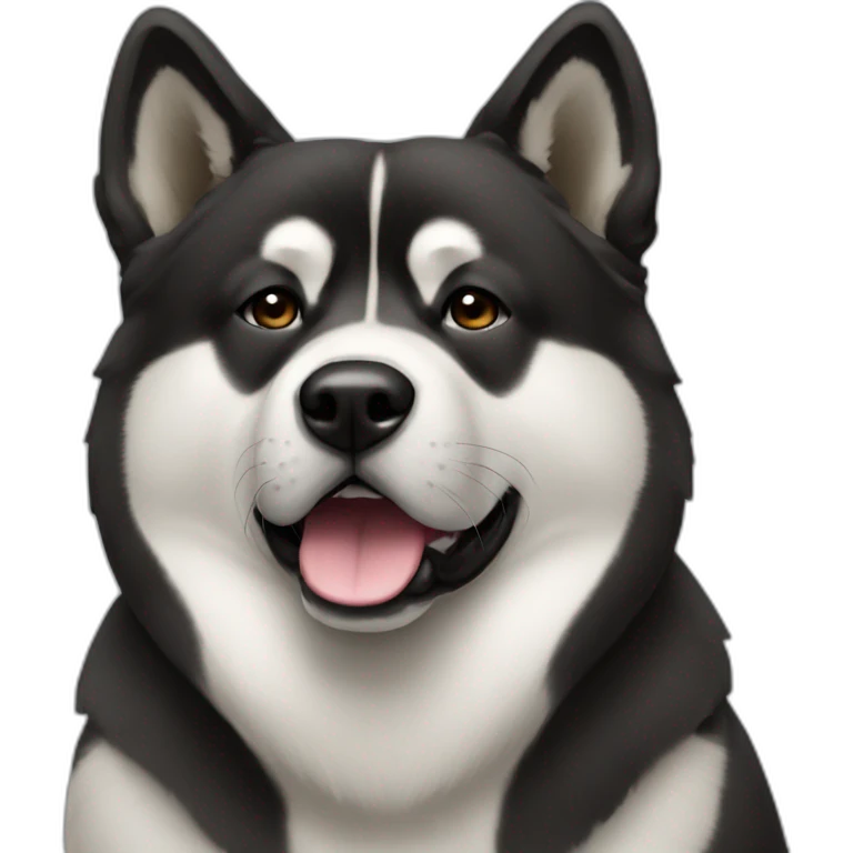 Akita negro emoji