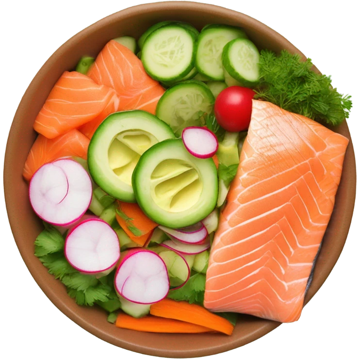 salmon bowl emoji