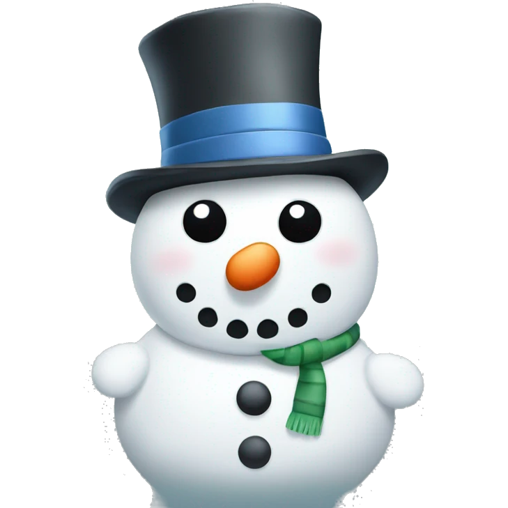 christmas snowman emoji