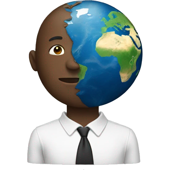 Earth with man emoji