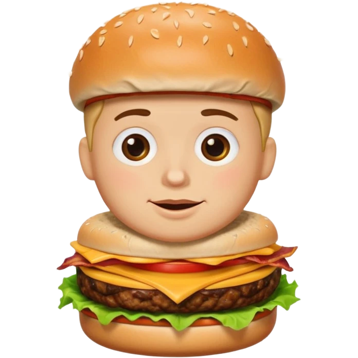 hamburguesa clasica con tocino emoji