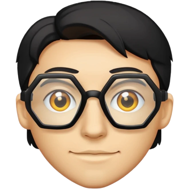 hexagon glasses emoji