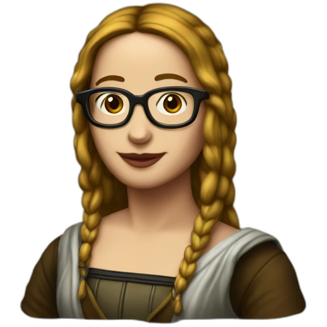 MONALISA NERD emoji